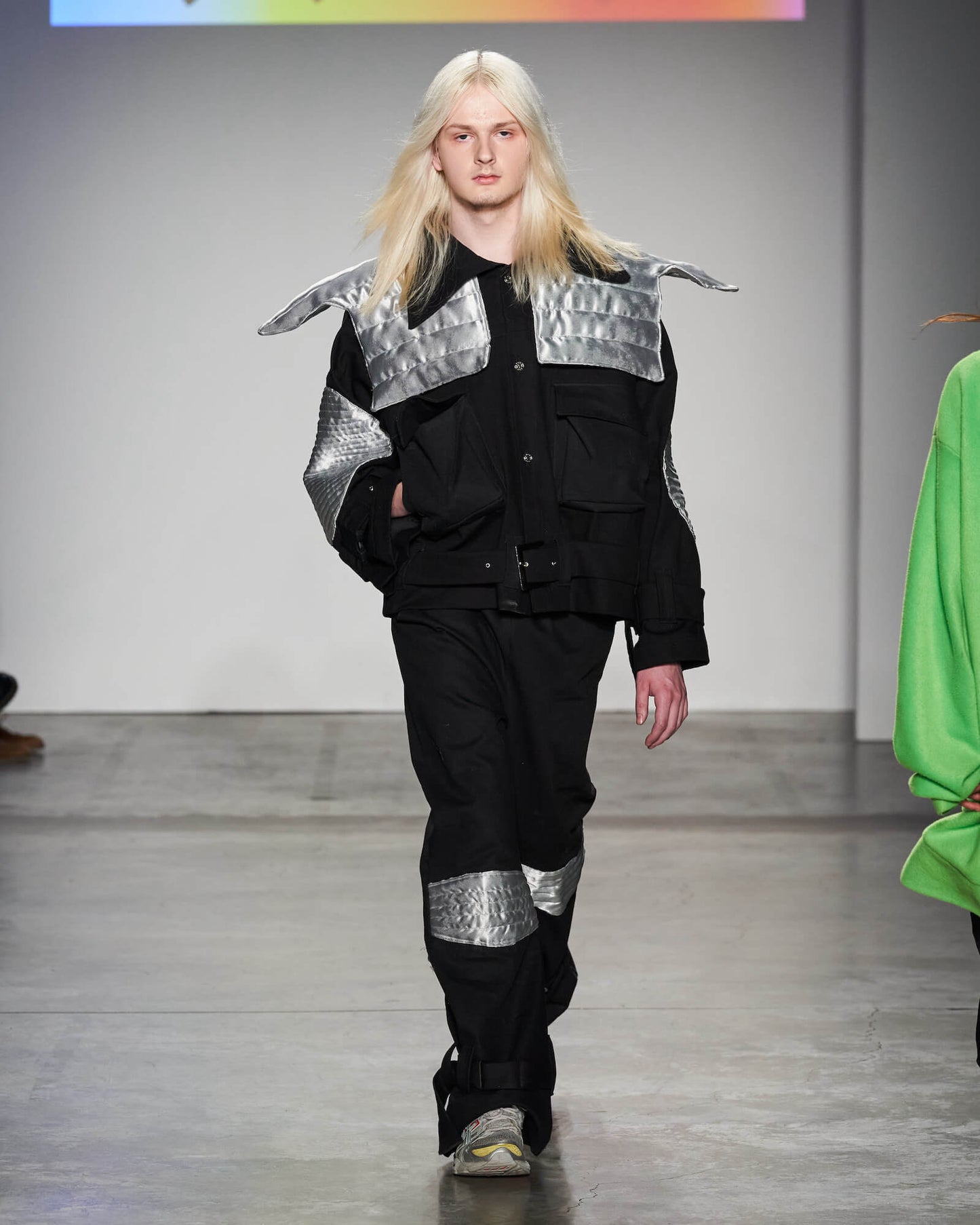 Black silver jacket