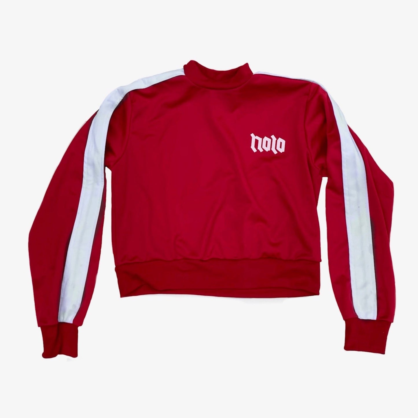 Red crop sweater