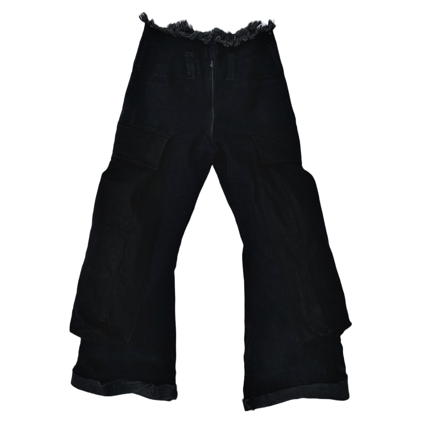 Black cargo jeans